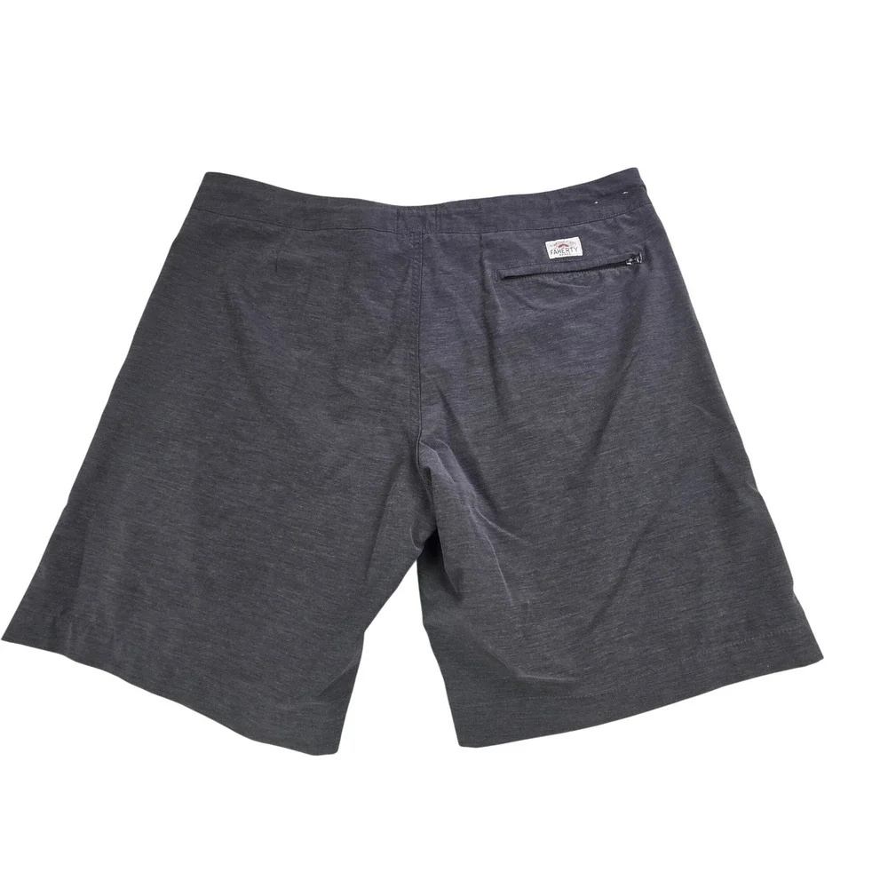 Faherty All Day Shorts Mens 38 Gray Flat‎ Front Stretch Lightweight